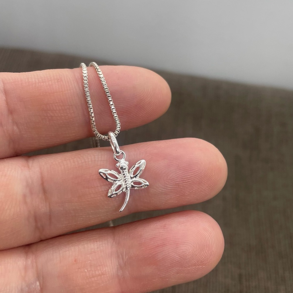 Sterling Silver Dragonfly Necklace